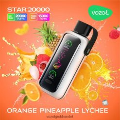VOZOL STAR 20000 Orangen-Ananas-Litschi - F6TH20410 VOZOL E Zigarette